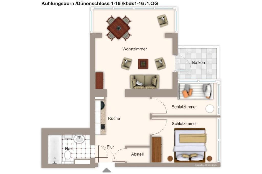 Apartment Duenenschloss Duenenschloss 1-16 Kuehlungsborn